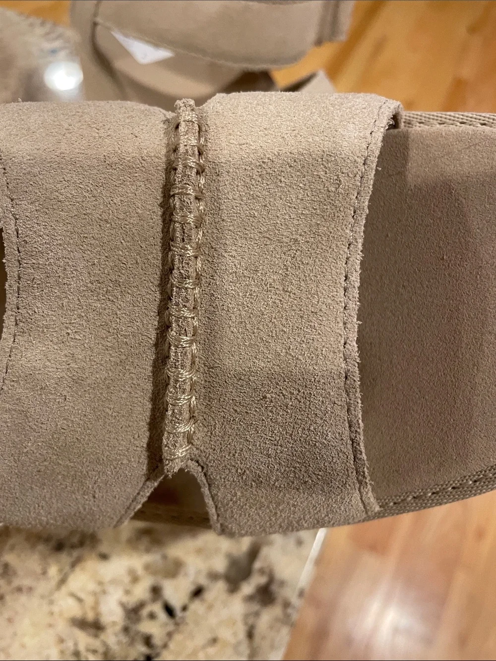 NWT UGG Women’s Tan Platform Sandal with Ankle Strap